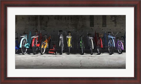 Framed Bike Rack Print