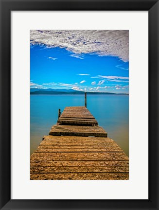 Framed Broken Pier Print