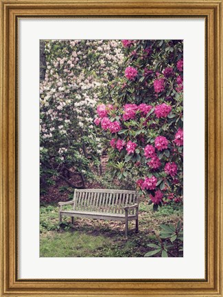 Framed Rest Among The Flowers Print