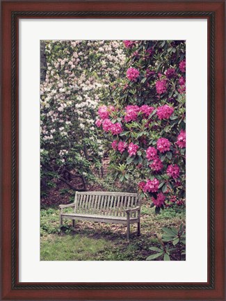 Framed Rest Among The Flowers Print