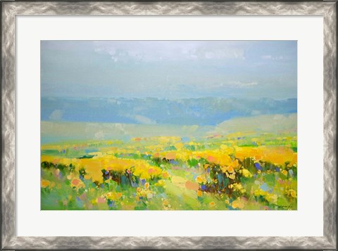 Framed Yellow Valley Print