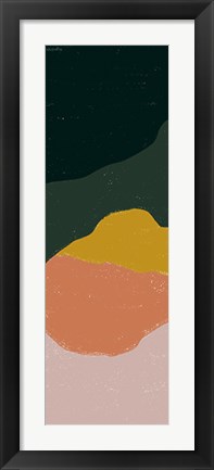Framed Terracotta Mountains I Print