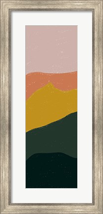 Framed Terracotta Mountains II Print
