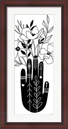 Framed Flower Hand Print