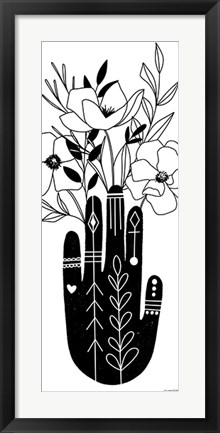 Framed Flower Hand Print