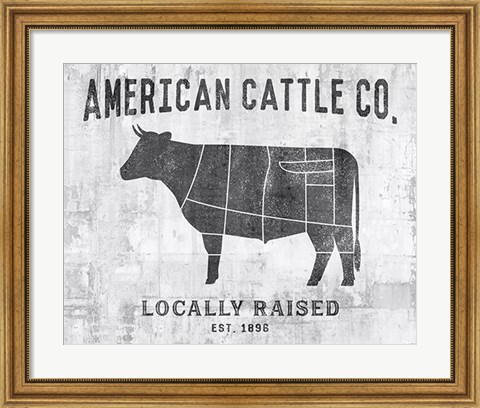 Framed Cattle Co. Print