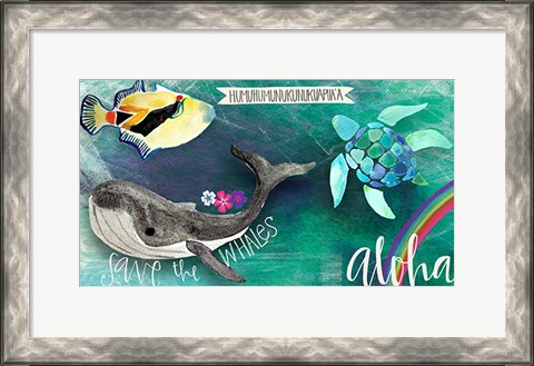 Framed Hawaiian Sea Life Print