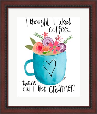 Framed Coffee Creamer Print