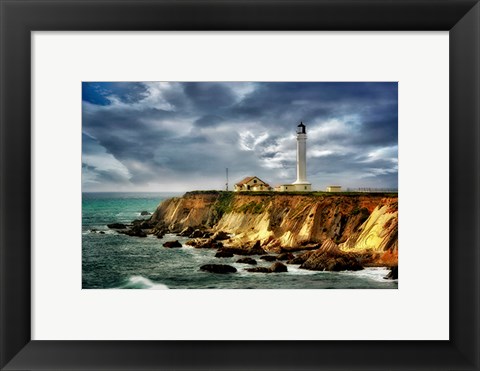 Framed Coastline Lighthouse Print
