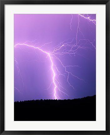 Framed Lightning II Print