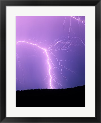 Framed Lightning II Print