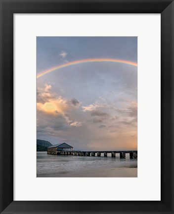 Framed Rainbow Pier IV Print