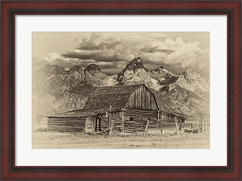 Framed Mormon Row Barn Print