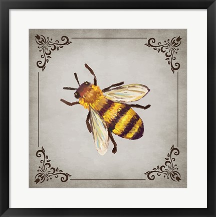 Framed Bee and Willow III Print