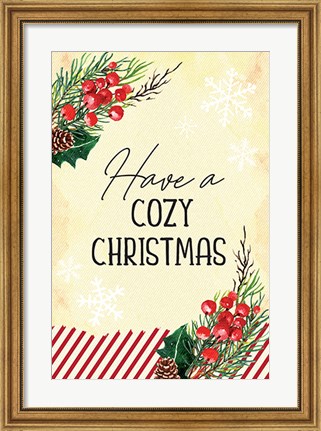 Framed Cozy Christmas Print