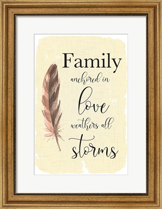 Framed Family Anchored Print