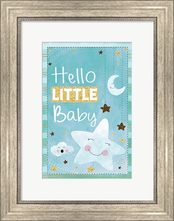 Framed Hello Little Baby Print