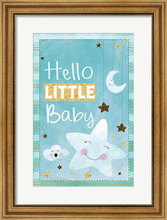 Framed Hello Little Baby Print