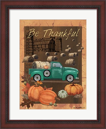 Framed Be Thankful VI Print
