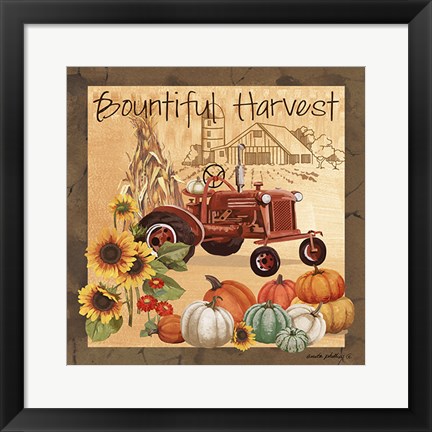 Framed Bountiful Harvest II Print