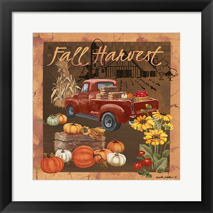 Framed Fall Harvest V Print