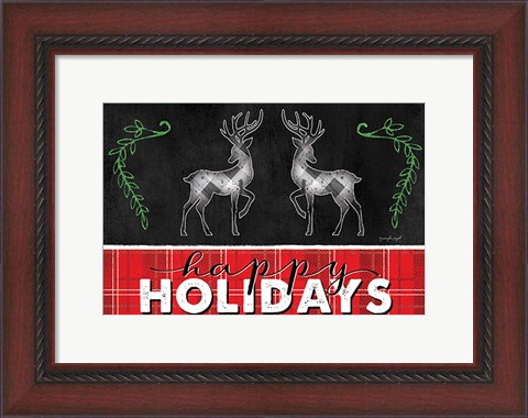 Framed Happy Holidays Print