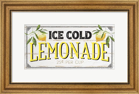 Framed Ice Cold Lemonade Print