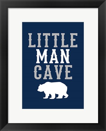 Framed Little Man Cave Print