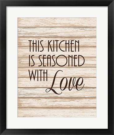 Framed Seasoned with Love Print