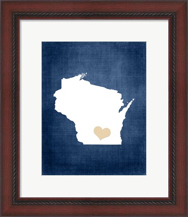 Framed Wisconsin Print