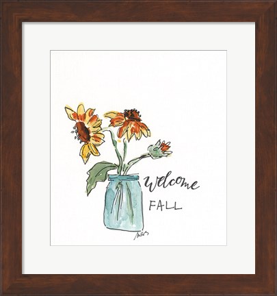 Framed Welcome Fall Print