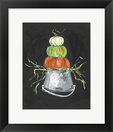 Framed Pumpkin Stack Print