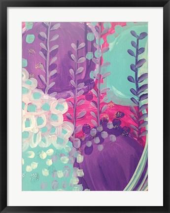 Framed Lavender Abstract Print
