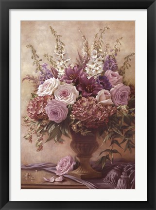 Framed Symphony Bouquet II Print