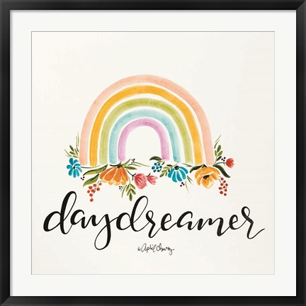 Framed Daydreamer Rainbow Print