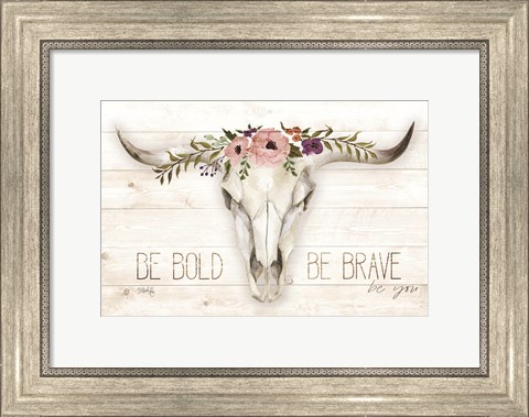 Framed Be Bold - Be Brave Print