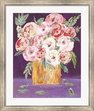 Framed Coming Up Roses Print