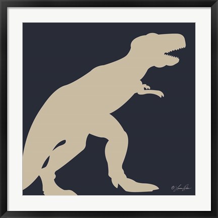 Framed Dino I Print