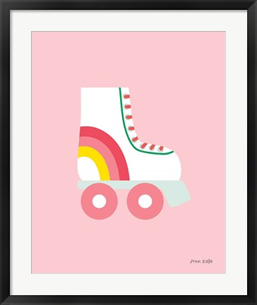 Framed Rollerskate Print