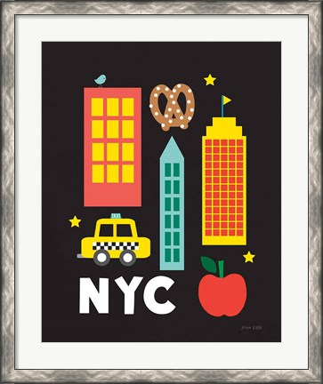 Framed City Fun NYC Print
