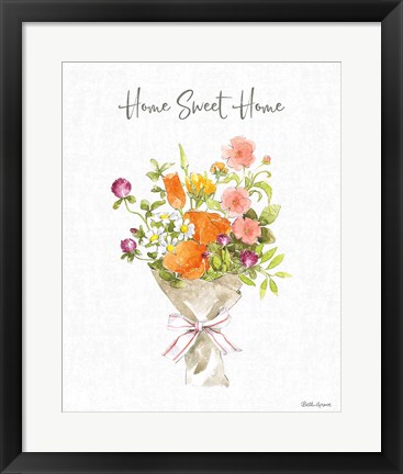 Framed Farmhouse Floral IV Print