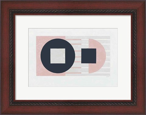 Framed Laterally Speaking Pink Print