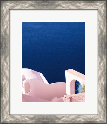 Framed Santorini II Spring Crop Print