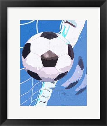 Framed Soccer Goal Print