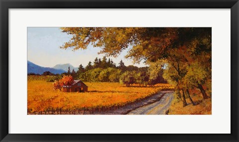 Framed Dry Creek Autumn Print