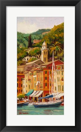 Framed Peaceful Portofino Print