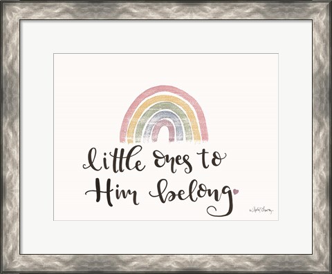 Framed Little ones to Him Belong Print