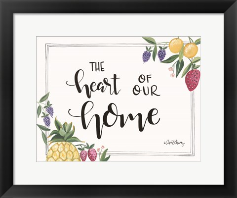 Framed Fruit - Heart of Our Home Print