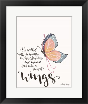 Framed Wings Print