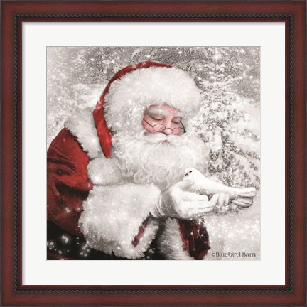 Framed Santa&#39;s Little Friend Print